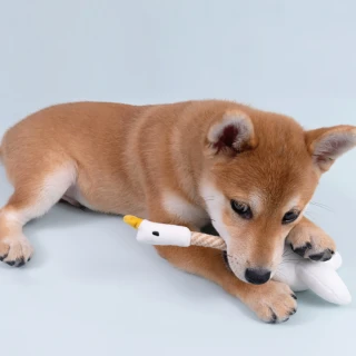 【PurLab 噗扑實驗室】犬の發聲磨牙玩具 咬咬鵝(咬咬鵝發聲磨牙玩具)