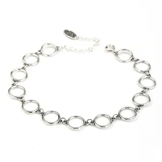 【JA-ME】千足銀圈圈手/腳鍊(年終慶/年貨節/招財開運/現貨)