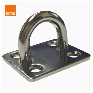 【特力屋】304不鏽鋼方型地板鉤6mm 1pc/卡
