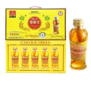 【金蔘】高麗人蔘精華液禮盒120mlx1盒x5瓶(韓國進口、免運費)(中秋送禮)