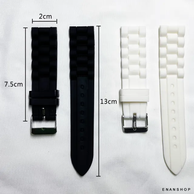 【ENANSHOP 惡南宅急店】馬卡龍矽膠錶帶2入組 手錶零件 男女皆可 耐用耐磨 韓版流行 錶帶-0659F