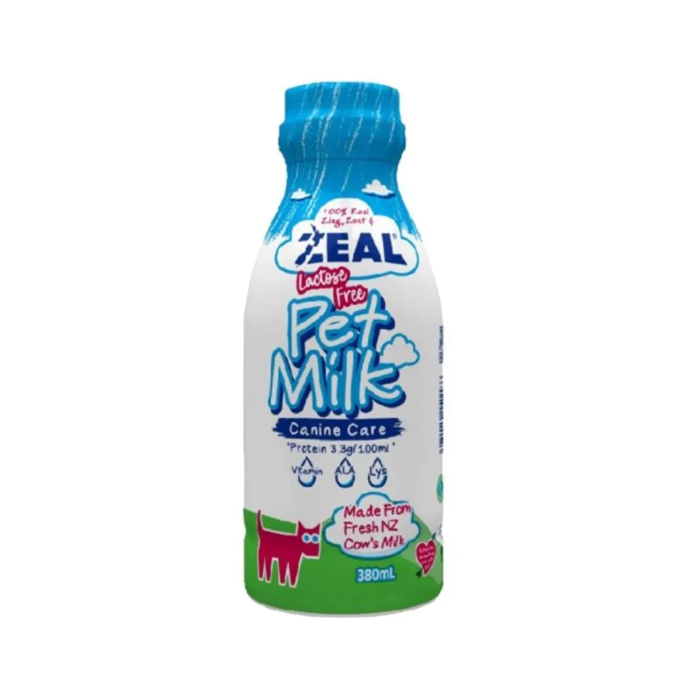 【ZEAL 真致】紐西蘭犬專用保健鮮乳（不含乳糖）380ml*6入組(效期:2024/10)