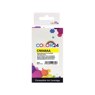 【Color24】for HP CN048AA NO.951XL 黃色高容環保墨水匣(適用HP OfficeJet Pro 251dw/276dw/8100/8600)