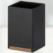【KELA】Cube牙刷杯 黑300ml(牙刷放置架 收納架)