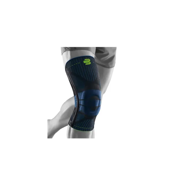 【BAUERFEIND】專業運動護膝-護具  保爾範 德國製 深藍螢光綠(11449411170-01)