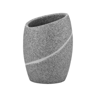 【KELA】Talus牙刷杯 石紋灰250ml(牙刷放置架 收納架)