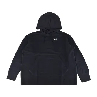 【Y-3 山本耀司】Y-3 20週年紀念款LOGO純棉長袖連帽T恤(平輸品/男款/黑)