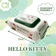【SANRIO 三麗鷗】Hello Kitty 凱蒂貓 綠茶香氛有蓋柔濕巾/濕紙巾 30抽X36包(箱購)