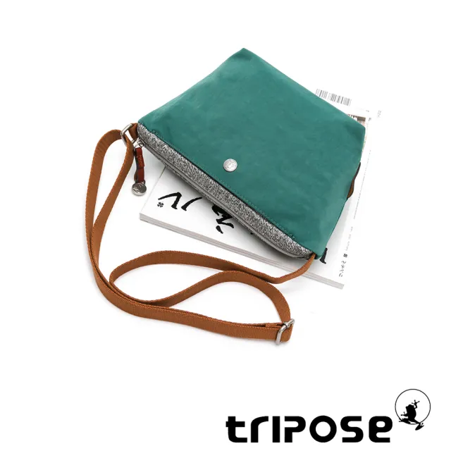 【tripose】漫遊系列三角斜背包(森林綠)