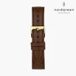 【Nordgreen 官方直營】Philosopher 哲學家 香檳金系列 復古指針棕真皮錶帶手錶 36mm