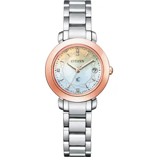 【CITIZEN 星辰】xC 鈦金屬Eco-Drive  光動能電波女錶 禮物 推薦(ES9446-54X)