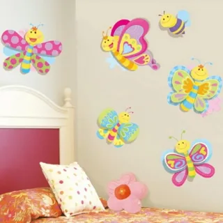 【特力屋】Room DU+00E9cor立體3D創意貼 蝴蝶飛舞