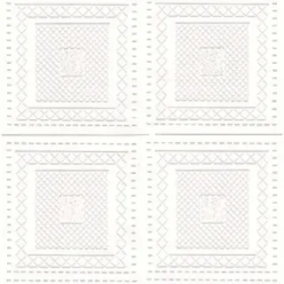 【特力屋】神采耐燃壁紙-磁磚格紋-白NN3098