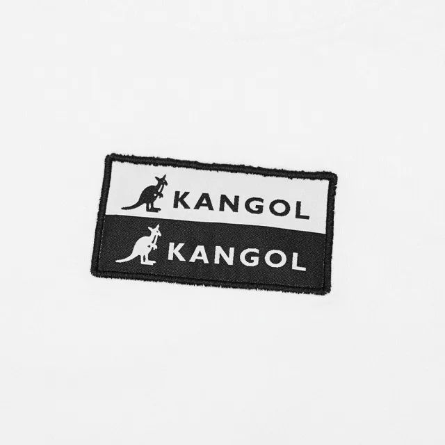 【KANGOL】短袖 短T 中性 白 黑白LOGO 圓領 袋鼠 棉 男(6225100800)