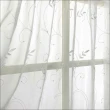 【特力屋】花語單層紗簾寬290x高240cm 米白色