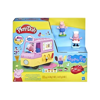 【Hasbro 孩之寶】培樂多Play-Doh 佩佩豬冰淇淋車遊戲組