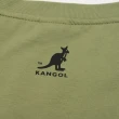 【KANGOL】短袖 短T 中性 草綠 胸前小草寫LOGO 拉鍊口袋 袋鼠 棉 男(6225100672)