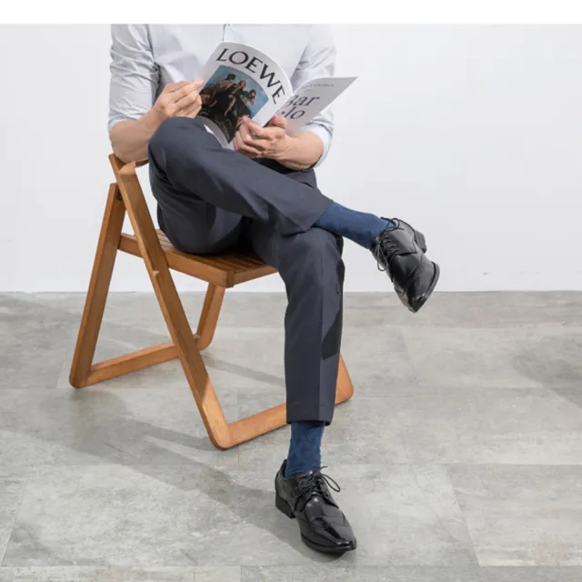 【蒂巴蕾】耐水洗抗菌抑臭纖維男襪-竹編花紋(紳士襪/MIT/抗菌襪/消臭襪/除臭襪/男性 男用 男生)