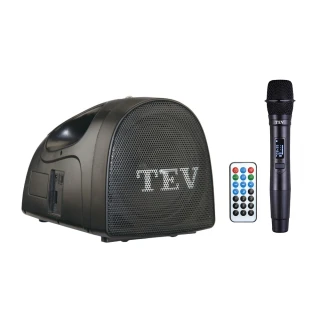 【TEV 台灣電音】100頻道 肩帶式藍芽/USB/SD MP3播放擴音器(TA-220DL)