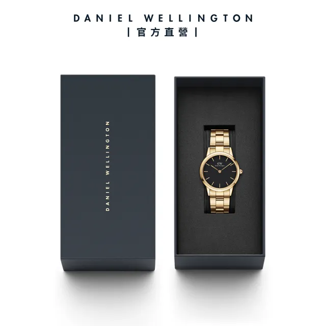 【Daniel Wellington】DW 手錶  Iconic Link 28mm/32mm精鋼錶 香檳金(DW00100568)