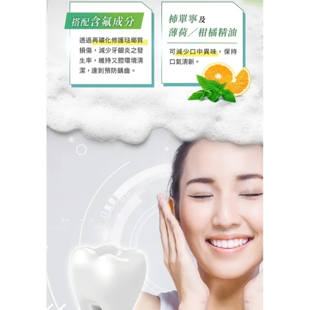【台塑生醫 Dr’s Formula】固齒健天然護潔牙膏-清爽薄荷110g(6入/組)