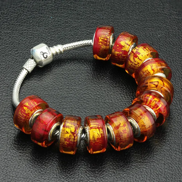 【OHM Beads】Red Moscow(純銀串珠)