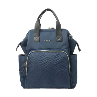 【JoyNa】交換禮物 Colorland媽媽包 大開口後背包(上下可分隔.贈保溫提袋.筆電包)