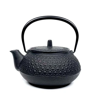 【南部鐵器】福介商店 日本鑄鐵壺 IWACHU 岩鑄 新龜甲 5型鐵壺兼用急須0.65L 鐵瓶 泡茶壺 煮水壺 熱水瓶