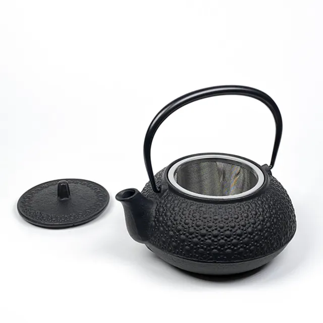 福介商店 南部鐵器 日本鑄鐵壺 IWACHU 岩鑄 新龜甲 5型鐵壺兼用急須0.65L 鐵瓶 泡茶壺 煮水壺
