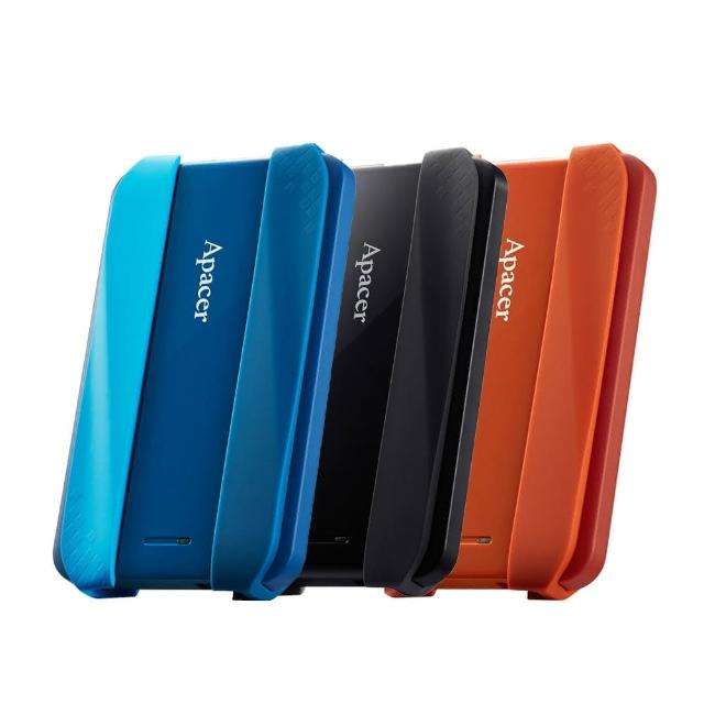 【Apacer 宇瞻】AC533 1TB 2.5吋行動硬碟(雅典黑/活力藍/石榴紅)