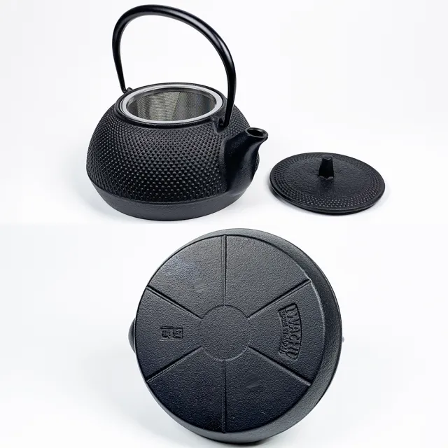 【南部鐵器】福介商店 日本鑄鐵壺 岩鑄 新霰 5型鐵壺兼用急須0.65L 鐵瓶 泡茶壺 煮水壺