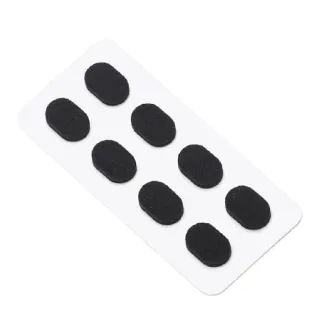 【隱形時尚】眼鏡鼻托海綿墊片4對-黑色(鼻貼 無印痕 無痛感 增高 墨鏡 鼻墊 減震 防壓痕 防滑 眼鏡配件)