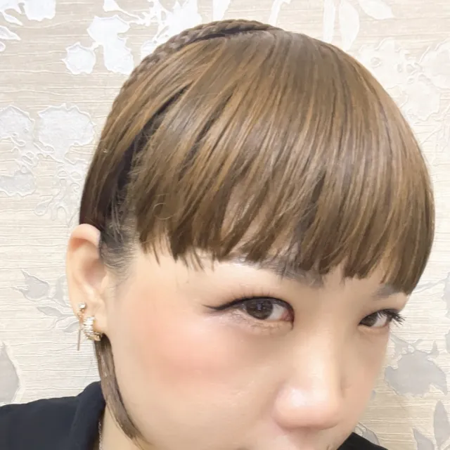 【bibi】工廠批發可愛造型真髮劉海一體辮子鬢角髮箍