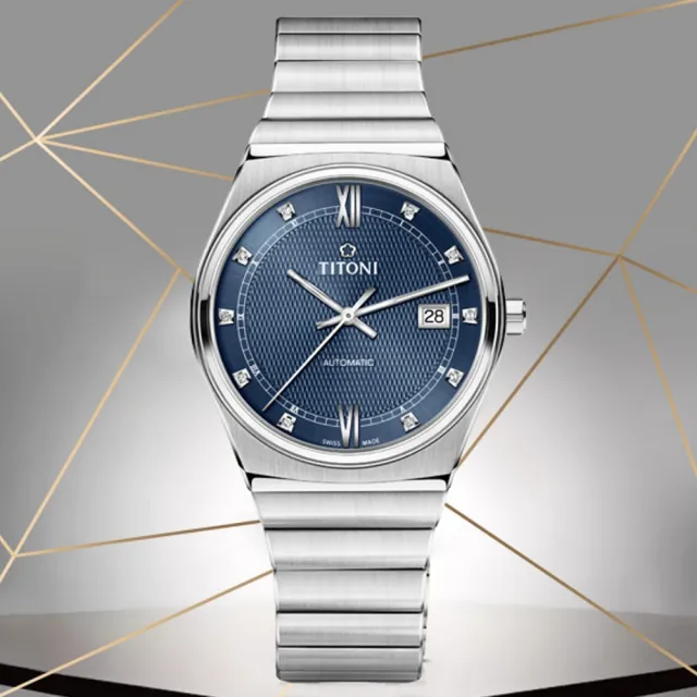 【TITONI 梅花錶】動力系列 超薄機械腕錶 / 40mm 禮物推薦 畢業禮物(83751S-632)