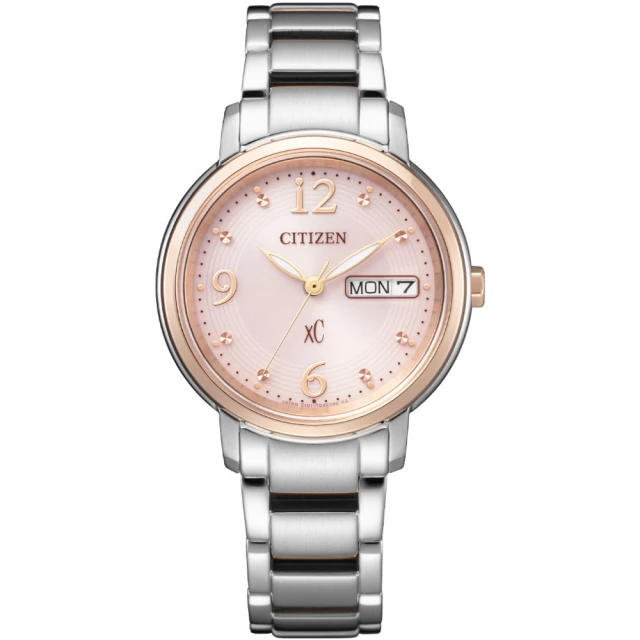 CITIZEN 星辰 xC系列 魅力綻放光動能女錶 手錶 交換禮物(EW2425-57W)