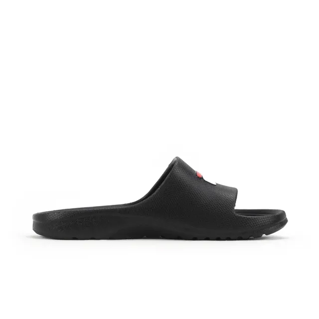 【FILA】Sleek Slide    男女 涼拖鞋 基本款 LOGO 夏季 海灘 情侶穿搭 黑白(4-S355W-001)