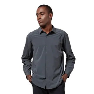 【JORDON 橋登】吸濕快乾透氣長袖男襯衫(高彈性/防曬/抗UV/輕量)