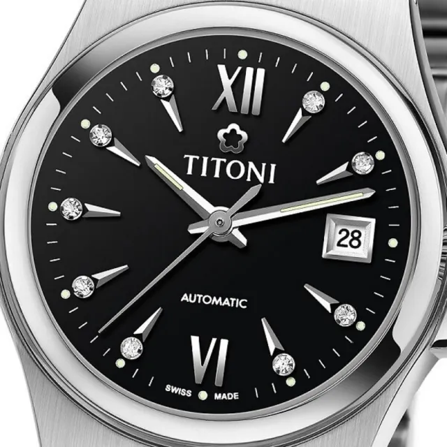 【TITONI 梅花錶】動力系列 鋯石 機械腕錶 錶 手錶 送禮 (23730S-515)