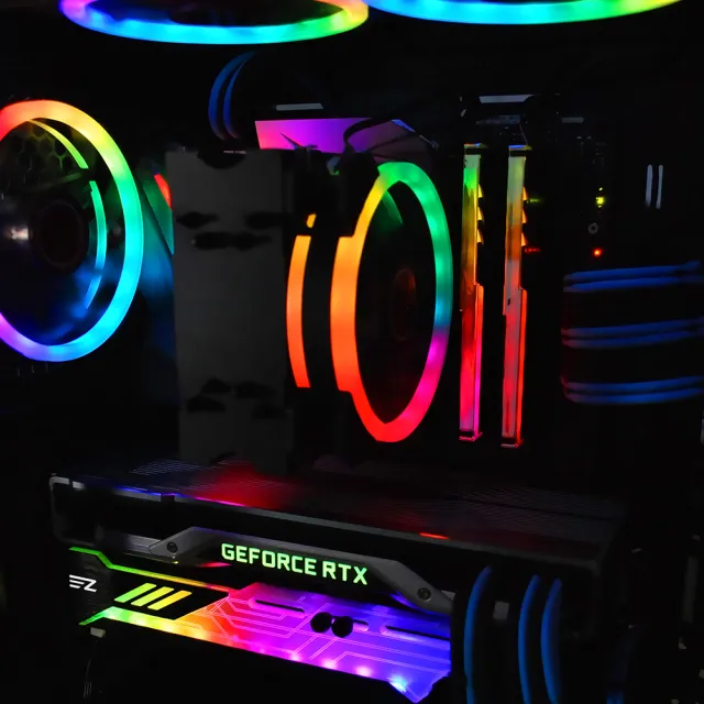 【EZDIY-FAB】RGB GPU支架5V 3pin幻彩顯卡支架 GPU顯示卡支撐支架(顯卡支架)