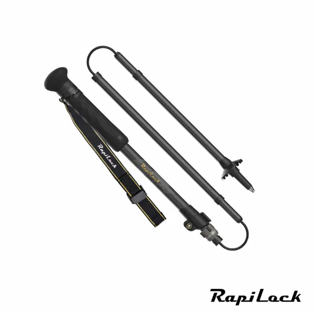 【RapiLock】Ultra 碳纖維折疊登山杖/自拍桿/腳架三合一(折疊款/單支)