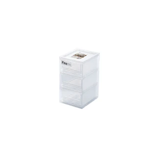 【KEYWAY 聯府】瓦特MINI桌上型3小抽收納盒-3入(整理盒 小物置物盒)