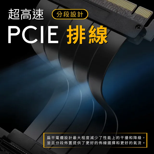 【EZDIY-FAB】新型PCIe3.0 16x VGA 顯示卡延長排線  30cm 180度(顯卡延長排線)