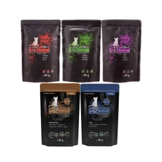 【Catz finefood 德國凱茲】單一純肉低敏 無穀貓專用主食餐包 80-85g*32入組(貓罐、貓主食罐、貓餐包)