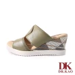 【DK 高博士】舒適極簡側空涼鞋 75-2267-30 綠色