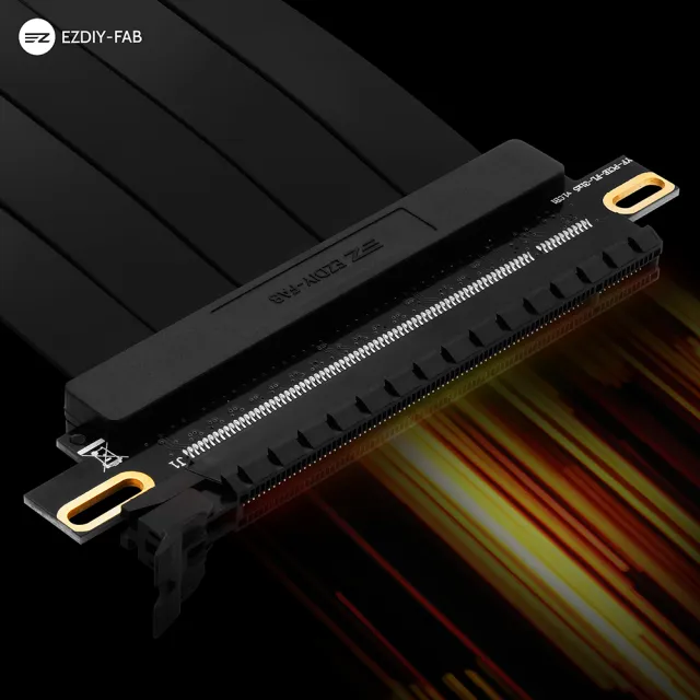 【EZDIY-FAB】新型PCIe3.0 16x VGA 顯示卡延長排線  20cm 180度(顯卡延長排線)
