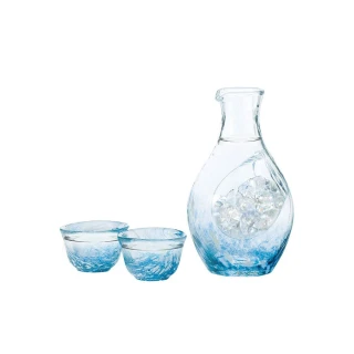 【TOYO SASAKI】日本高瀨川冷酒杯壺組/雪藍(日本高質量玻璃代表)