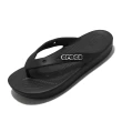 【Crocs】拖鞋 Classic Platform Flip 女鞋 黑 夾腳拖 人字拖 厚底 經底款 卡駱馳(207714001)
