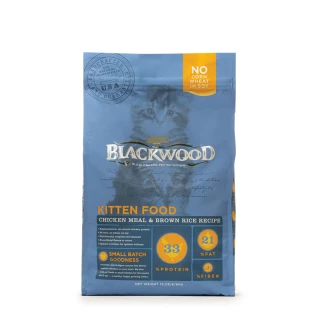 【BLACKWOOD 柏萊富】特調幼貓成長配方《雞肉+糙米》4磅/1.8kg(貓飼料 貓乾糧)