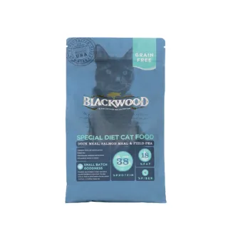 【BLACKWOOD 柏萊富】無穀全齡貓配方《鴨肉+鮭魚+豌豆》6KG(貓飼料 貓乾糧)