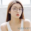 【ALEGANT】韓流復古暖日棕溫莎圈橢圓光學框UV400濾藍光眼鏡(向陽的日灑風華24H出貨)